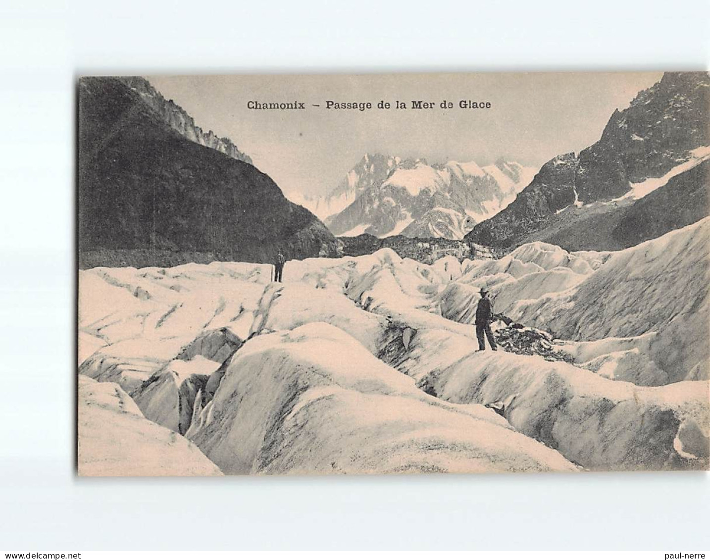 CHAMONIX : Passage De La Mer De Glace - Très Bon état - Chamonix-Mont-Blanc