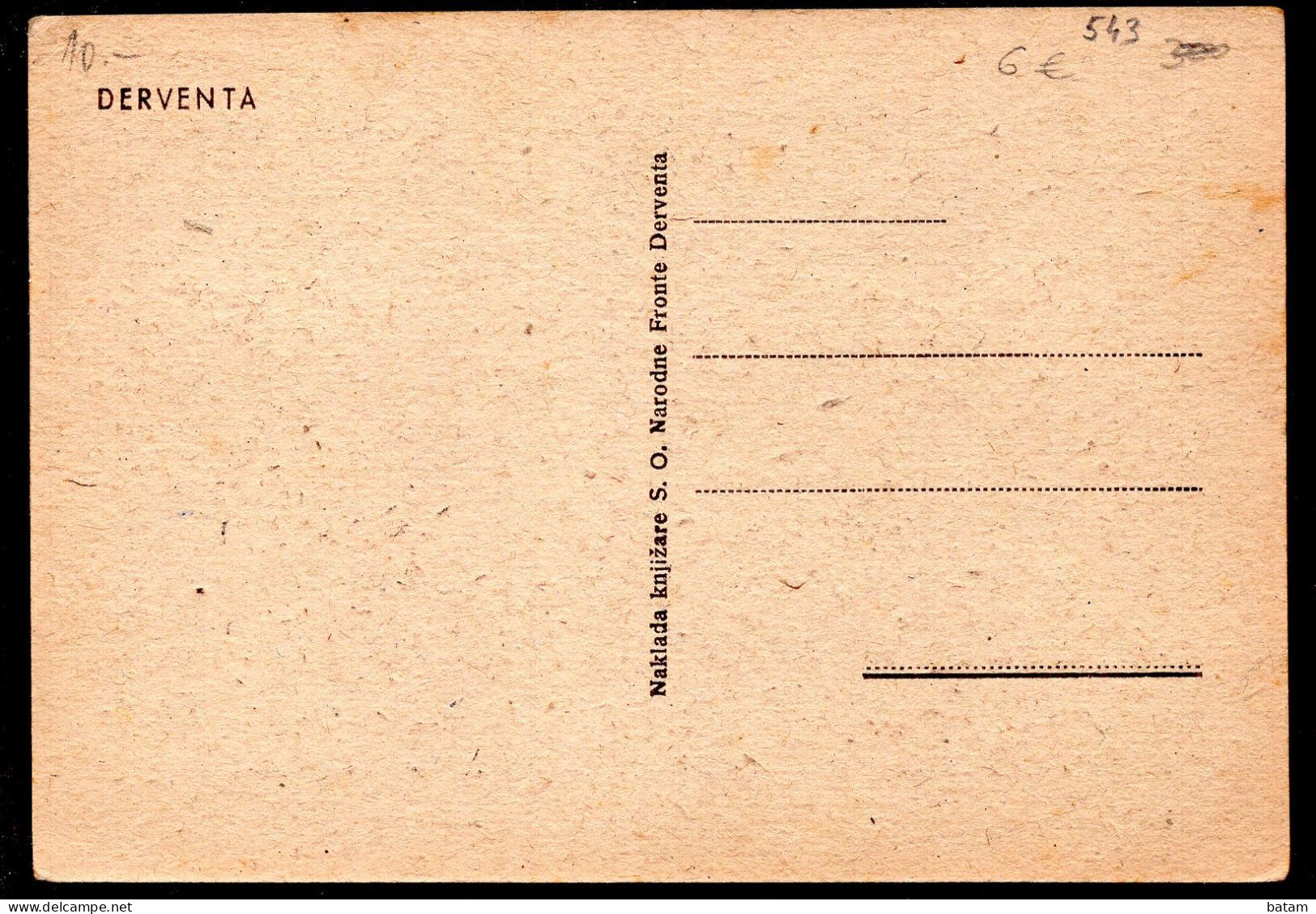 543 - Bosnia And Herzegovina - Derventa - Postcard - Bosnië En Herzegovina