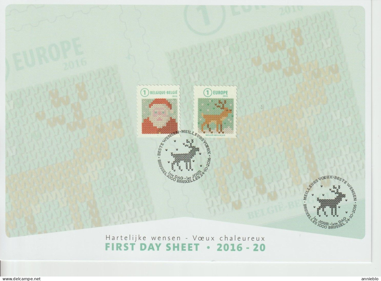 2016 - FDS 4663/64 - Kerst Zegels / Timbres De Noël - - 2011-2020