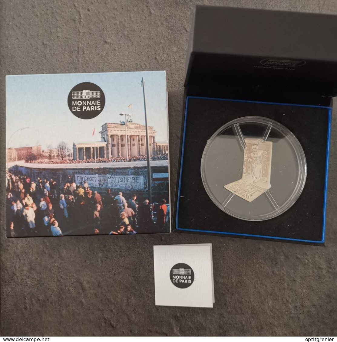 COFFRET 10 EURO ARGENT BE 2019 CHUTE DU MUR DE BERLIN FRANCE / PATINE SILVER EUROS - Francia