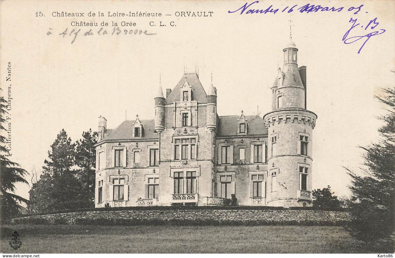 Orvault * Château De La Grée * Châteaux De La Loire Inférieure N°15 - Orvault