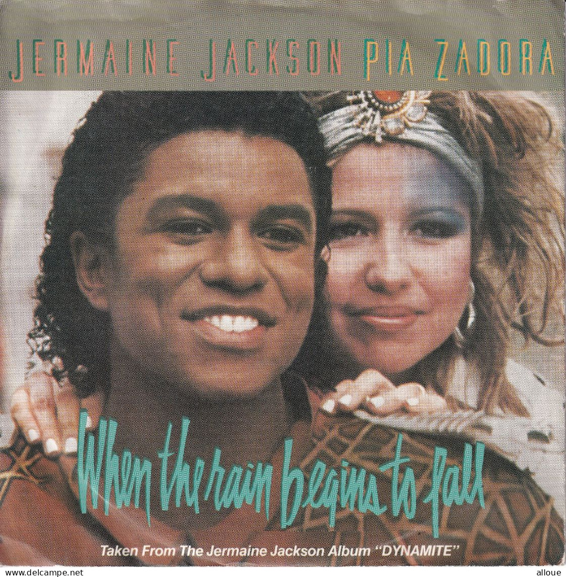 JERMAINE JACKSON / PIA ZADORA - GER  SG - WHEN THE RAIN BEGINS TO FALL + 1 - Soul - R&B