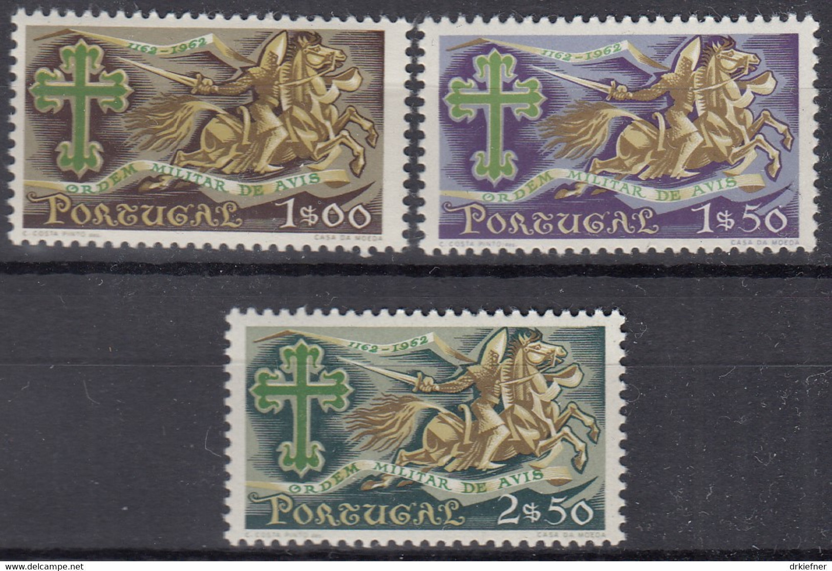 PORTUGAL 945-947, Postfrisch **, Militärorden AVIS, 1963 - Unused Stamps