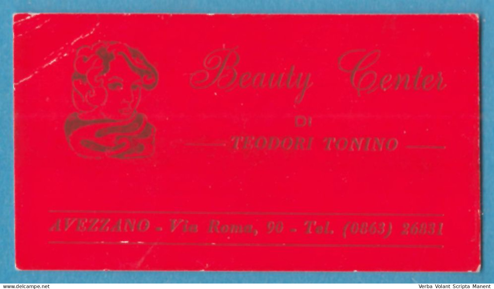 H-1800 * Italia - BEAUTY CENTER Di Teodori Tonino - Via Roma, 90 - Avezzano - Tarjetas De Visita