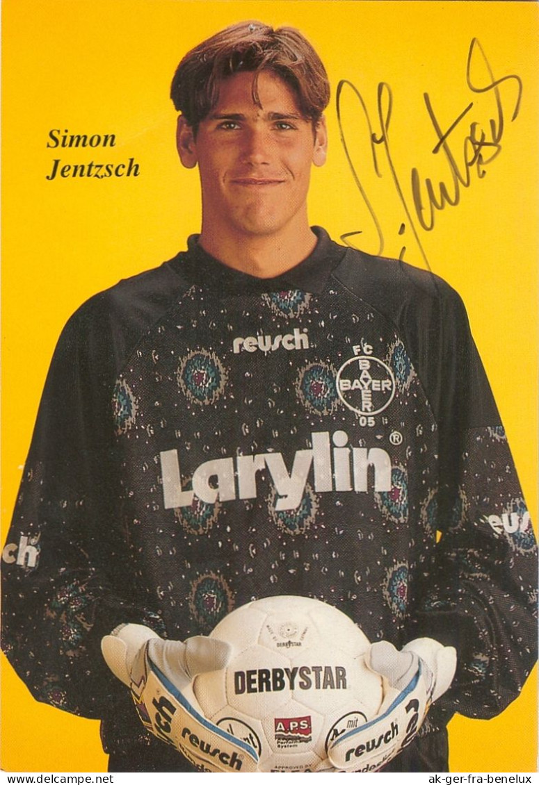 Fußball-Autogrammkarte AK Simon Jentzsch FC Bayer 05 Uerdingen 94-95 KFC Brüggen Am Niederrhein Schwalmtal SC Waldniel - Handtekening