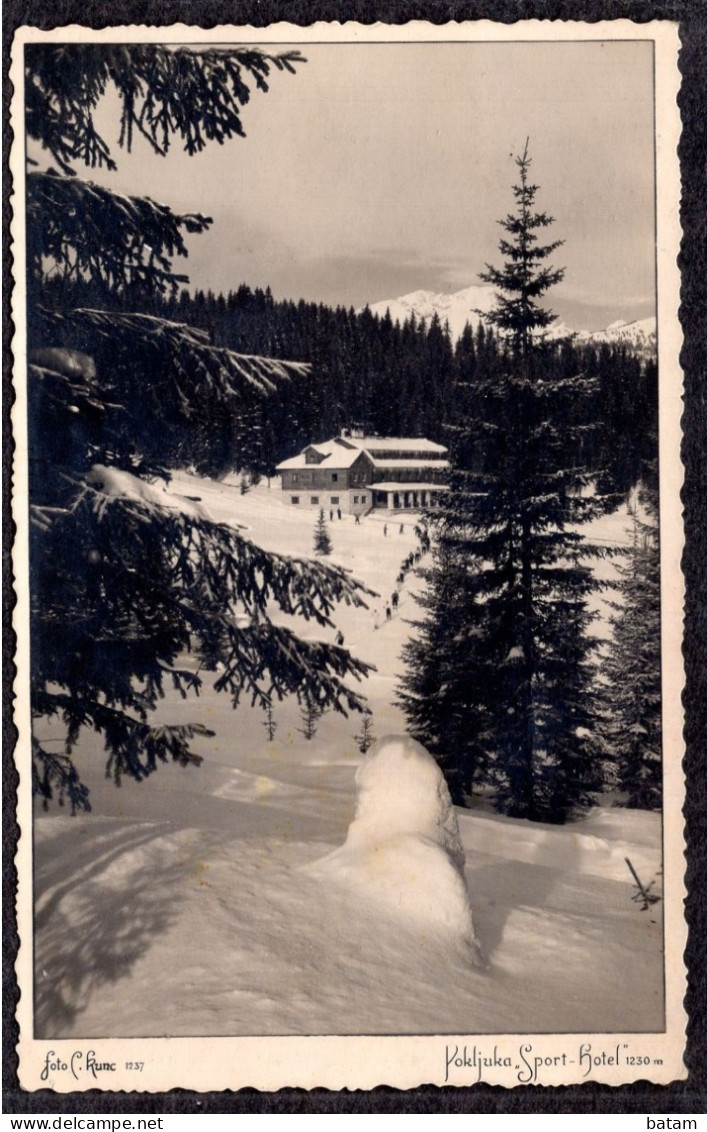 546 - Slovenia - Pokljuka - Hotel "Sport" 1938 - Postcard - Slovénie