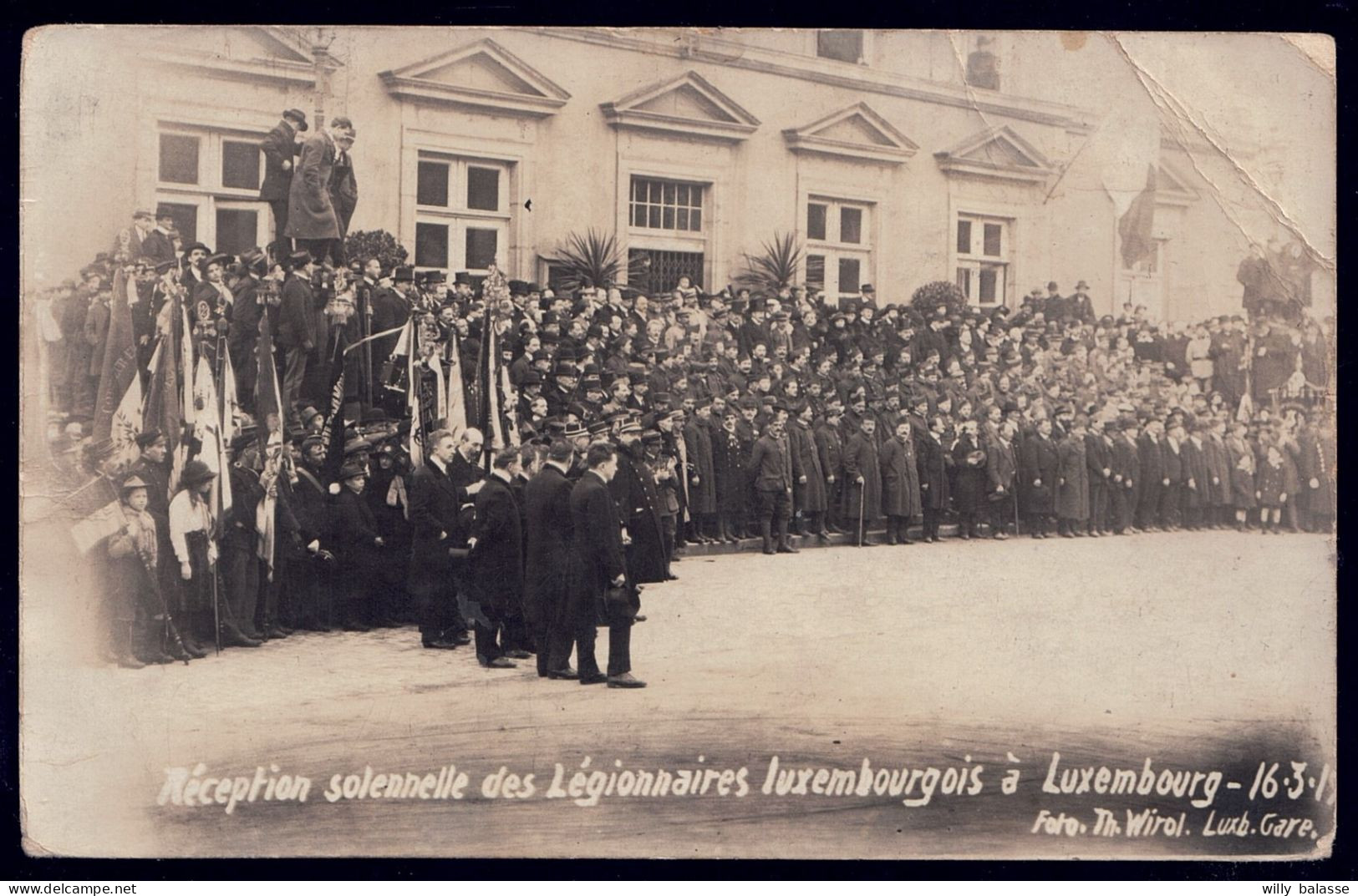 +++ Photo Carte - LUXEMBOURG - Réception Solennelle Des Légionnaires Luxembourgeois - Cachet US Army Postal 1919  // - Bad Mondorf