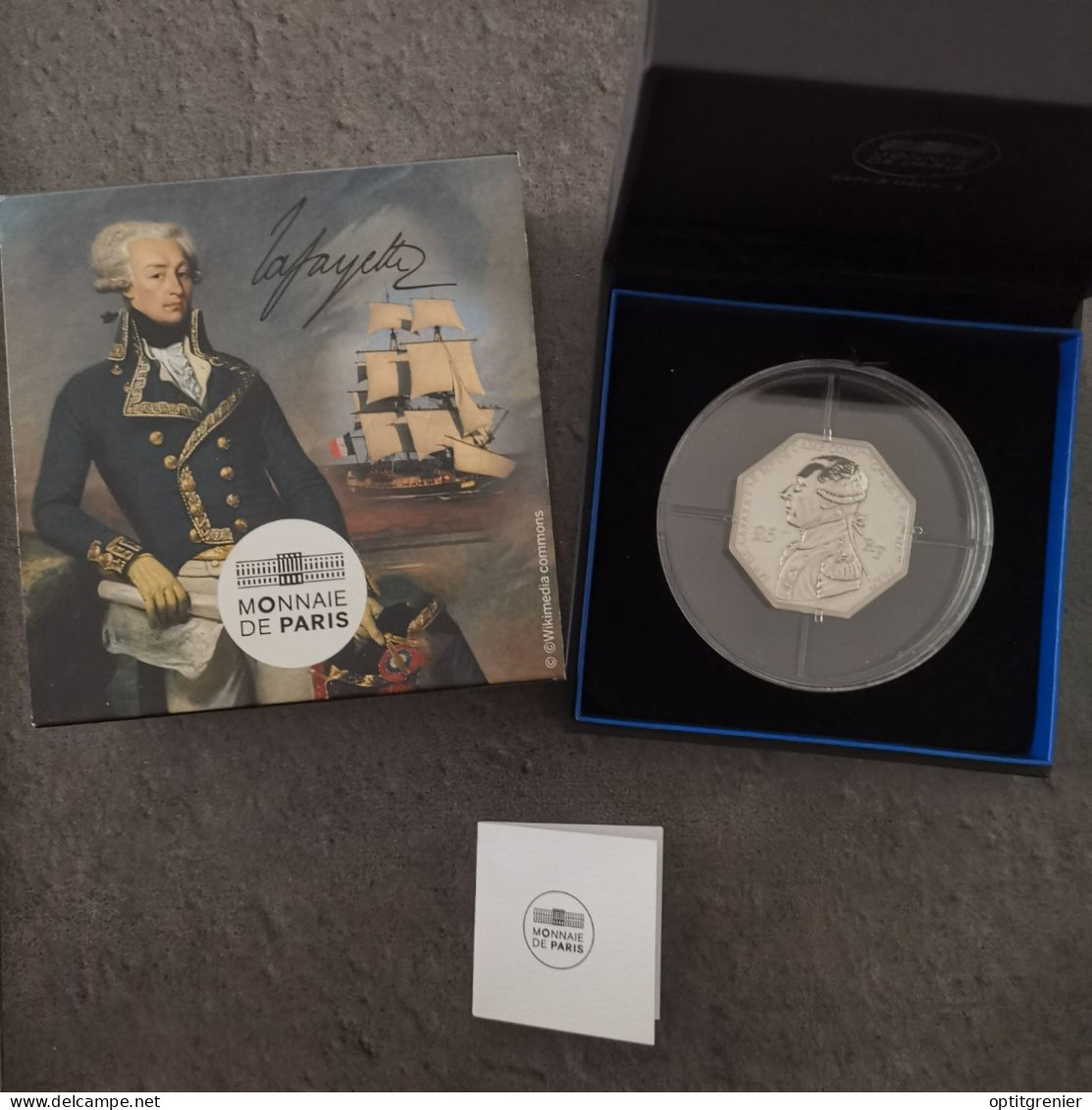 COFFRET 25 EURO ARGENT BE 2020 ARRIVEE DE LA FAYETTE A BOSTON FRANCE 1500 EX. / SILVER EUROS - France