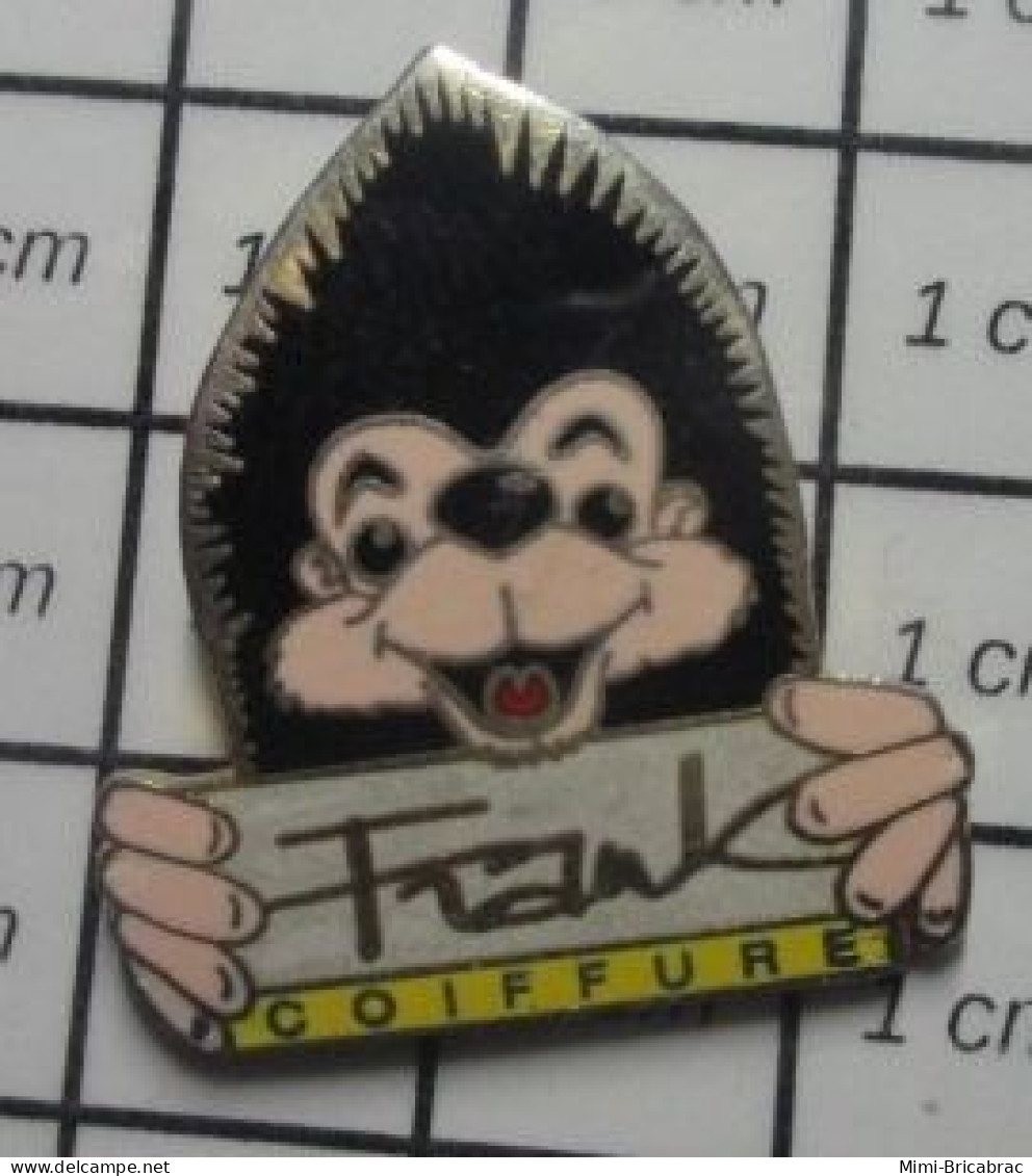 317 Pin's Pins / Beau Et Rare / ANIMAUX / HERISSON SALON DE COIFFURE FRANK & Stein ? - Animales