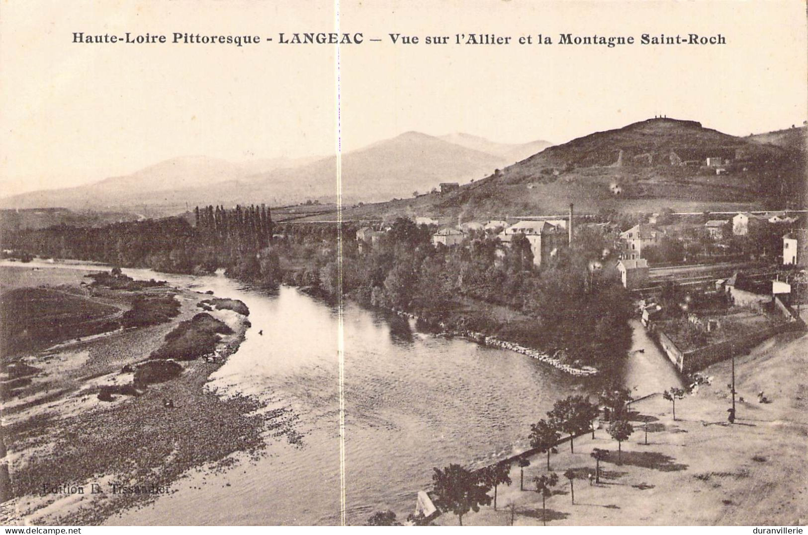 43 LANGEAC Vue Sur L'Allier Et La Montagne St Roch - Langeac