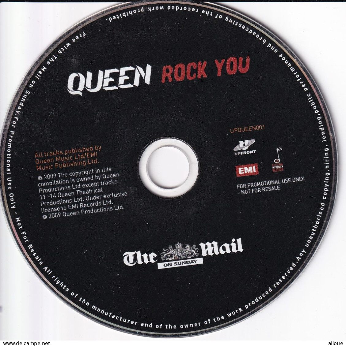 QUEEN - CD PROMO SUNDAY MAIL - POCHETTE CARTON 14 TRACKS LIVE - Altri - Inglese