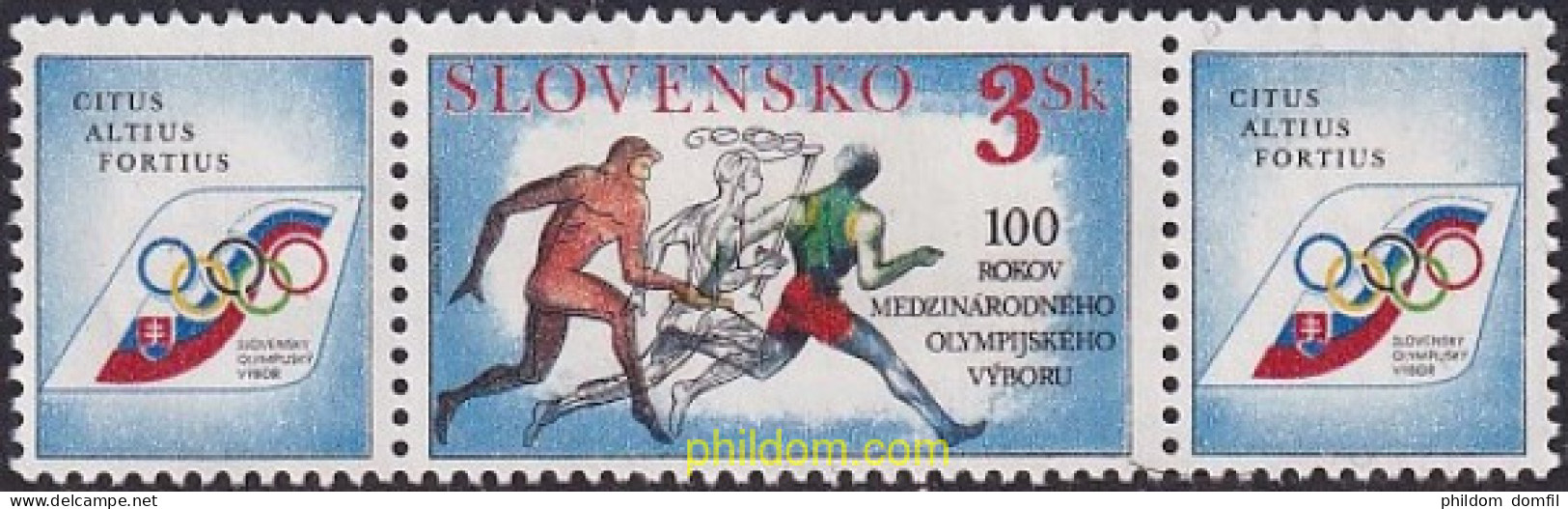 728118 MNH ESLOVAQUIA 1994 CENTENARIO DEL COMITE OLIMPICO INTERNACIONAL - Neufs