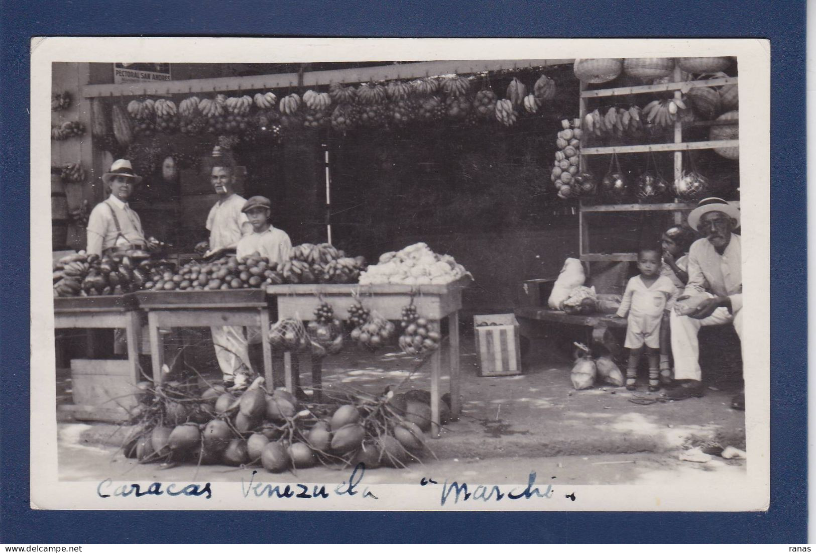 CPA Venezuela Caracas Carte Photo Marché Non Circulée - Venezuela