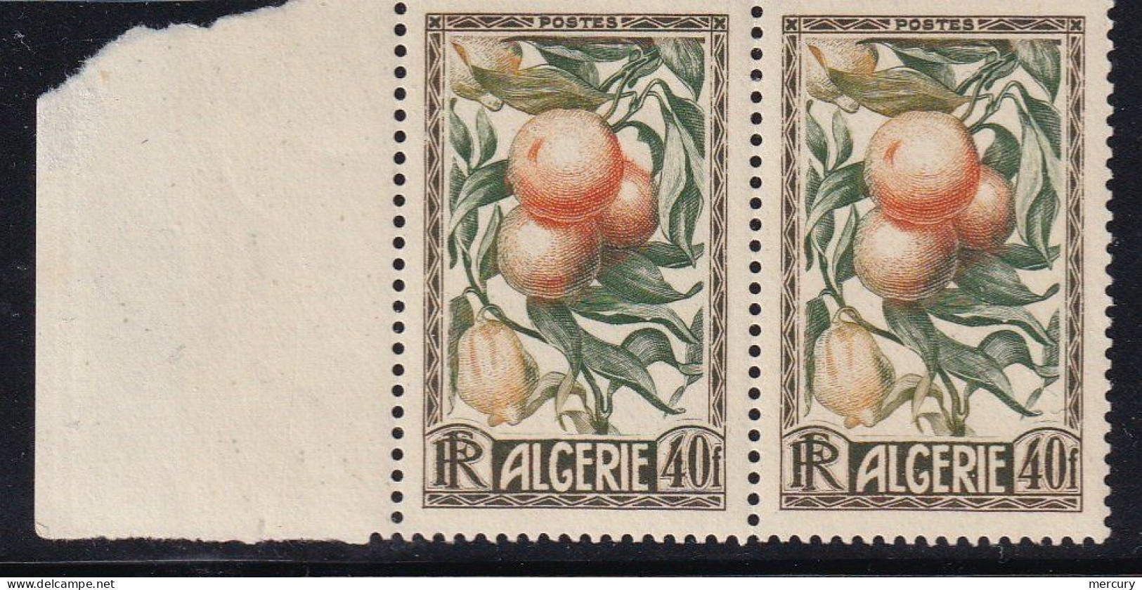 ALGERIE - Oranges Et Citrons En Paire - Unused Stamps