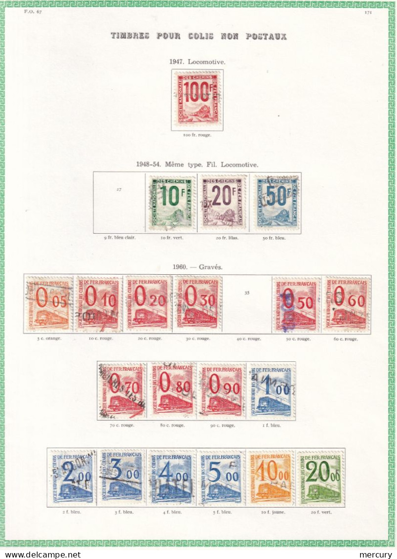 FRANCE - "Petits Colis" Presque Complet - 2 Scans - Used