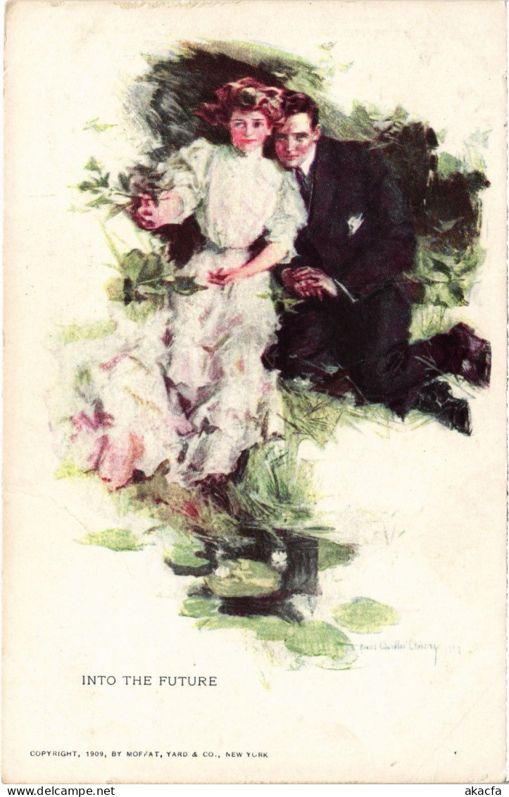 CPA AK Into The Future - Couple ARTIST SIGNED (1387528) - 1900-1949