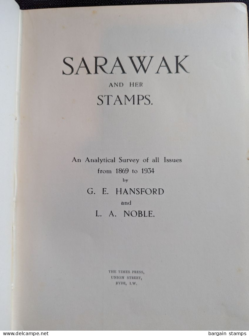 Sarawak And Her Stamps - Hansford And Noble - 1935 - Handboeken