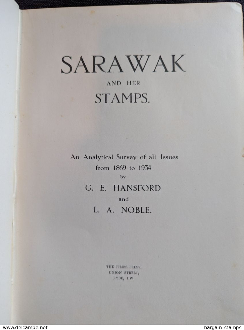 Sarawak And Her Stamps - Hansford And Noble - 1935 - Handbooks
