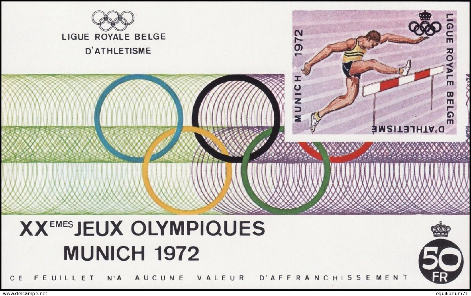 E120** - Jeux Olympiques De Munich / Olympische Spelen In Munchen / Olympische Spielen München / Munich Olympics - Erinnophilia [E]