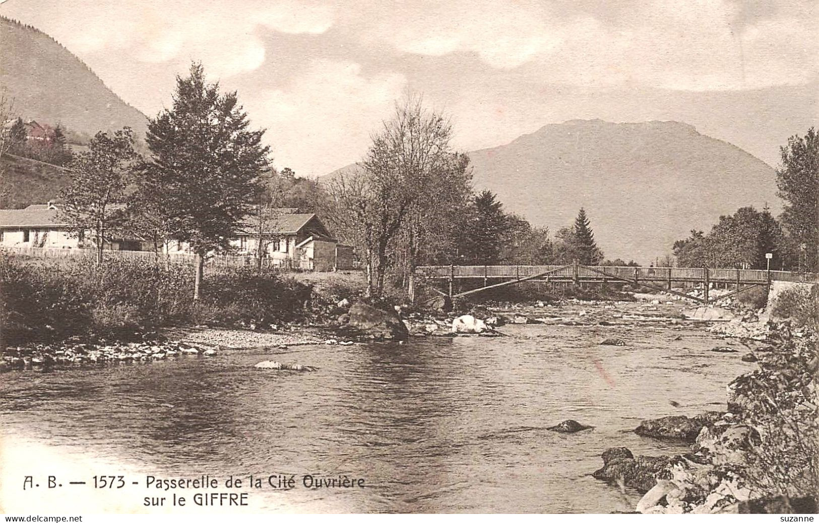 MARIGNIER - Passerelle De La Cité Ouvrière Sur Le Giffre - N°1573 A.B. éd. VENTE DIRECTE X - Sonstige & Ohne Zuordnung