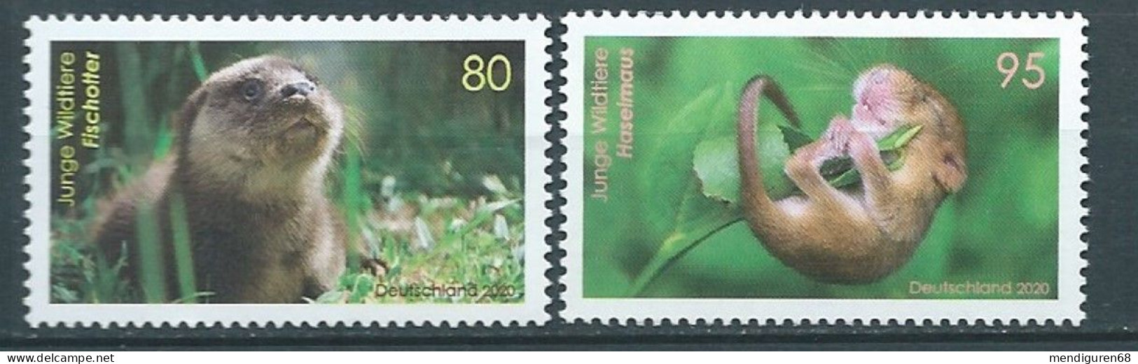 ALLEMAGNE ALEMANIA GERMANY DEUTSCHLAND BUND 2020 BABY ANIMALS SET 2V MNH MI 3562-63 YT 3340-41 SC 3181-82 SG 4337-37 - Ungebraucht