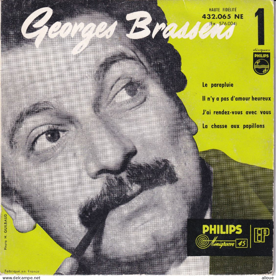 GEORGES BRASSENS - FR EP - LE PARAPLUIE + 3 - Autres - Musique Française