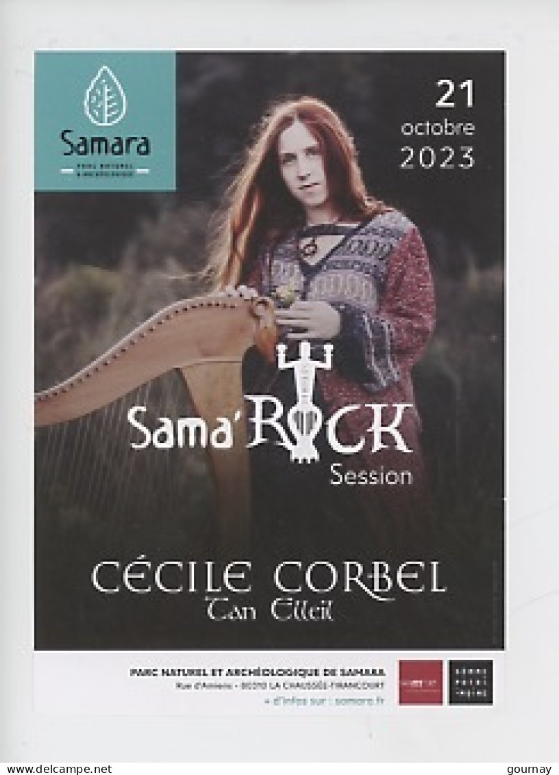 Cécile Corbel Née1980 Harpiste-auteure-compositrice-interprète-chanteuse Samara SAMA'ROCK 2023 Naturel Archéologique - Cantantes Y Músicos