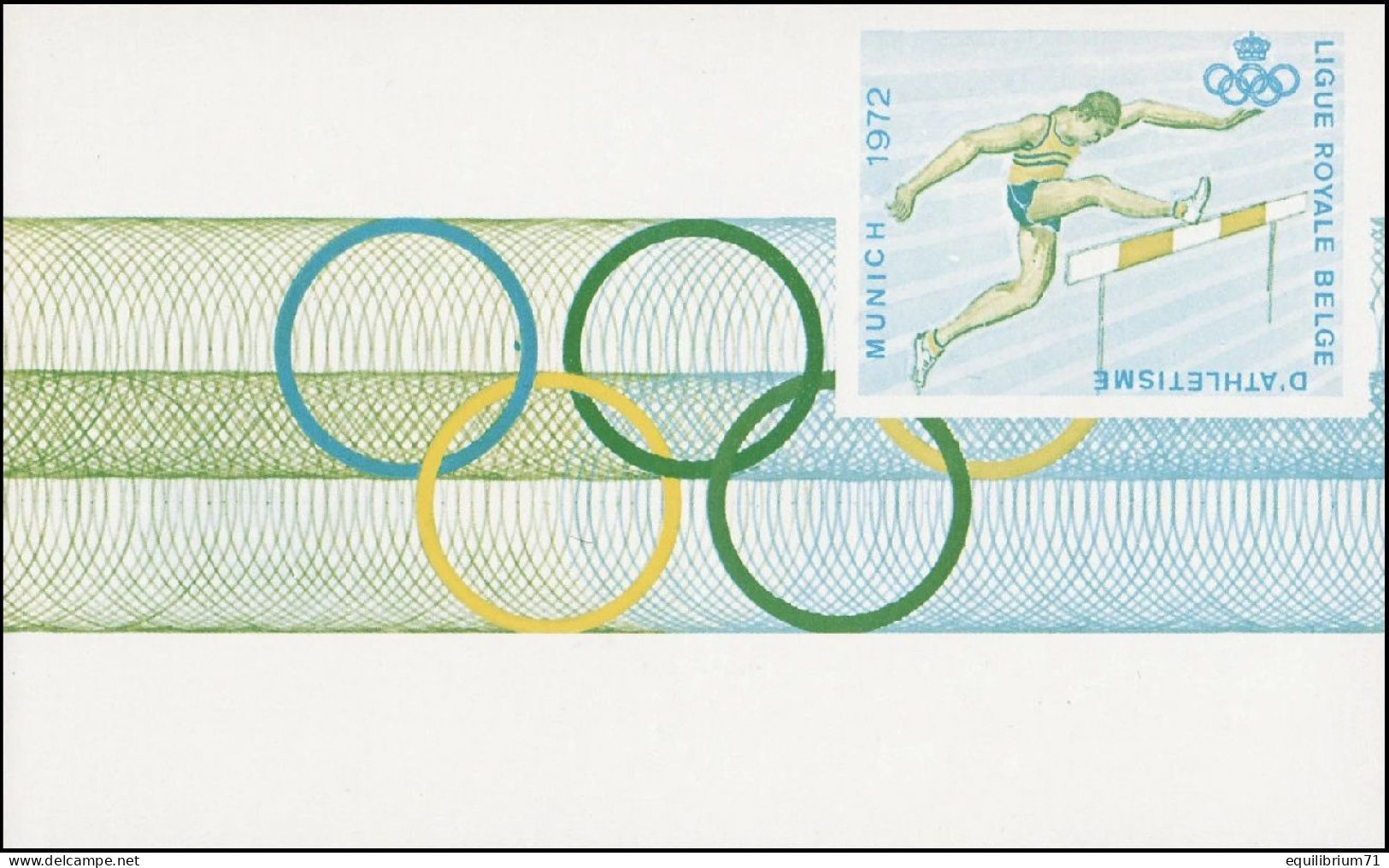 E120** - Épreuve De Couleur Jaune / Geel Kleurproeve / Gelb Farbproof / Yellow Color Proof - JO De Munich / OS München - Athletics