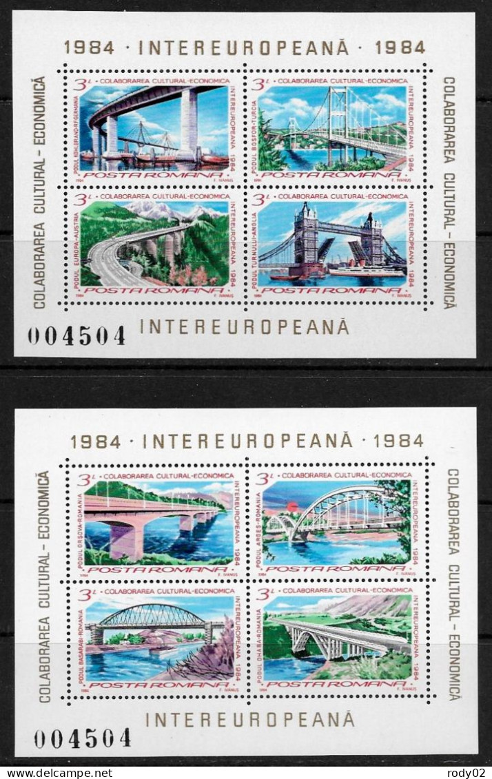 ROUMANIE - ARCHITECTURE - BF 166 ET 167 - NEUF** MNH - Blocks & Sheetlets