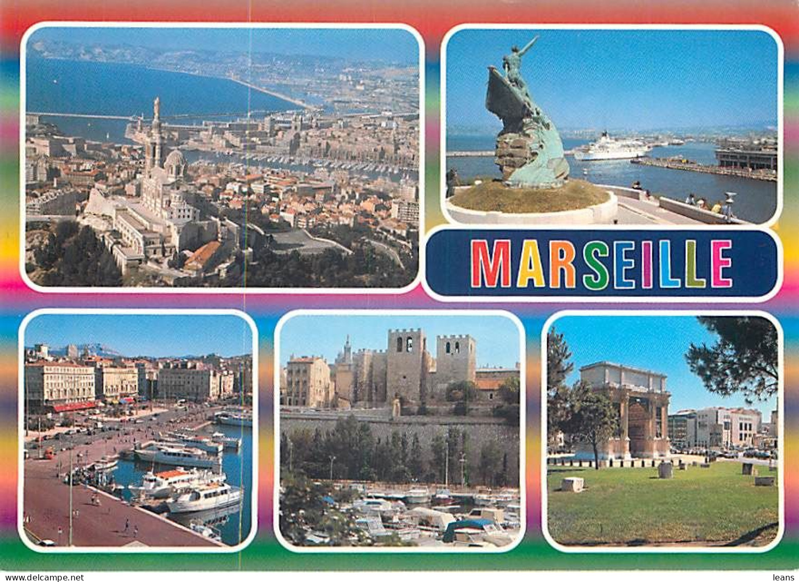 MARSEILLE - LOT DE 80 CARTES POSTALES SEMI-MODERNES