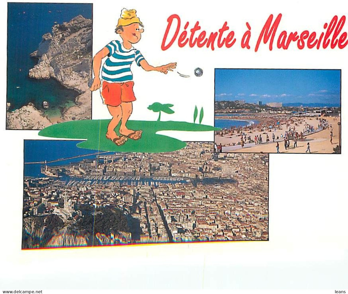 MARSEILLE - LOT DE 80 CARTES POSTALES SEMI-MODERNES