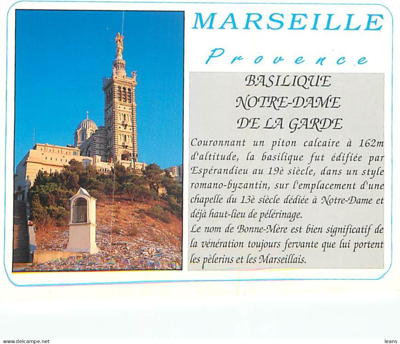 MARSEILLE - LOT DE 80 CARTES POSTALES SEMI-MODERNES