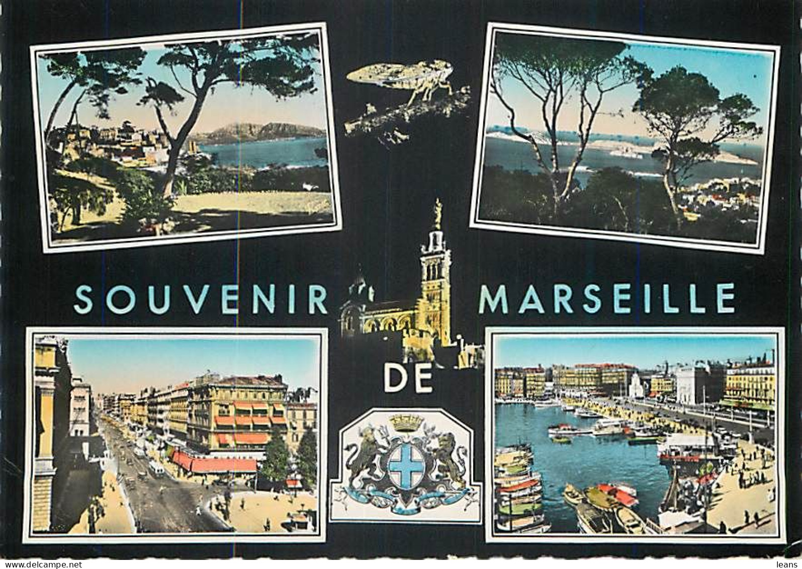 MARSEILLE - LOT DE 80 CARTES POSTALES SEMI-MODERNES