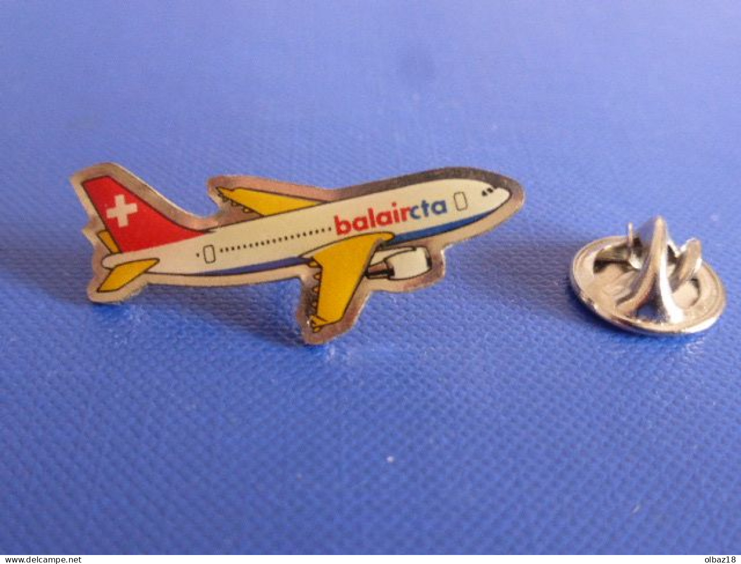 Pin's Avion Balair Cta Airbus A310 - Suisse - Compagnie Aérienne Airlines (BB16) - Avions