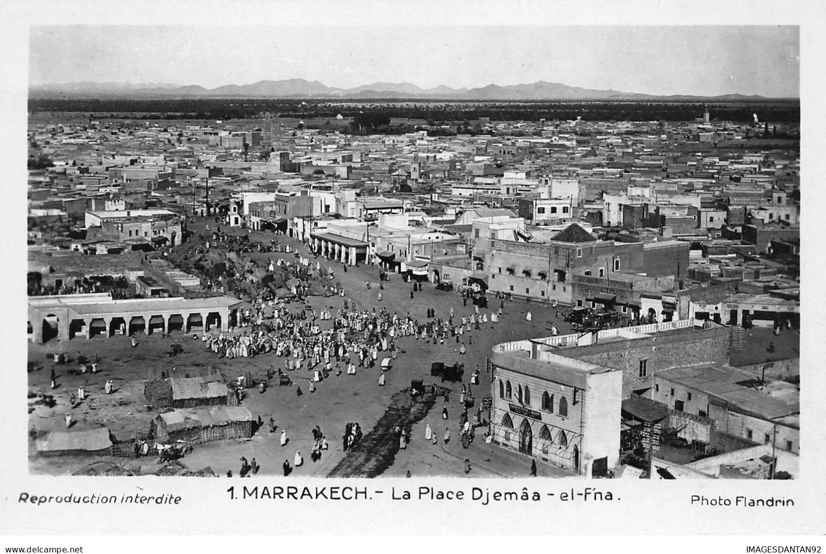 MAROC AB#MK958 MARRAKECH LA PLACE DJEMAA EL FNA VUE AERIENNE - Marrakesh