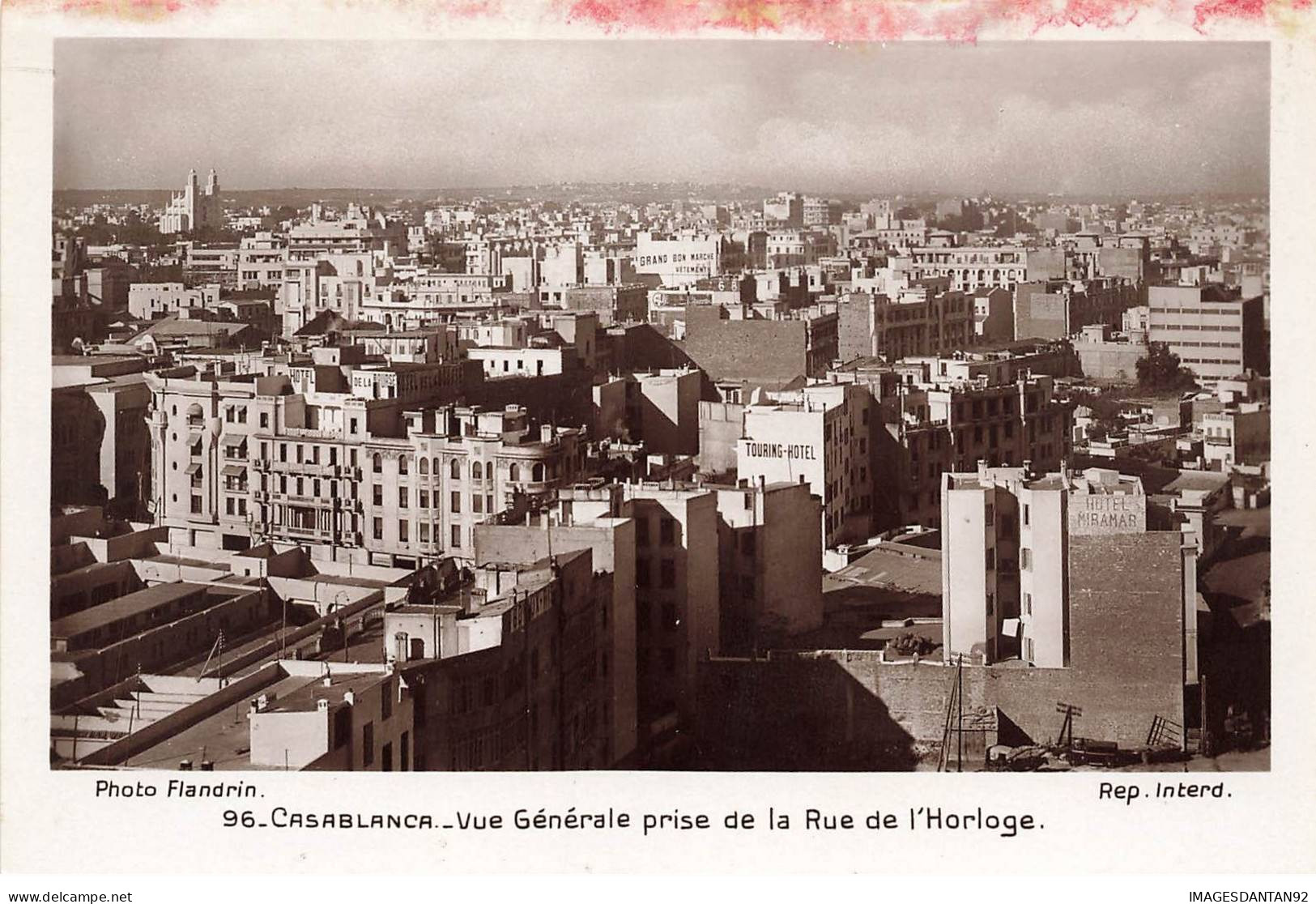 MAROC AB#MK940 CASABLANCA VUE GENERALE PRISE DE LA RUE DE L HORLOGE - Casablanca