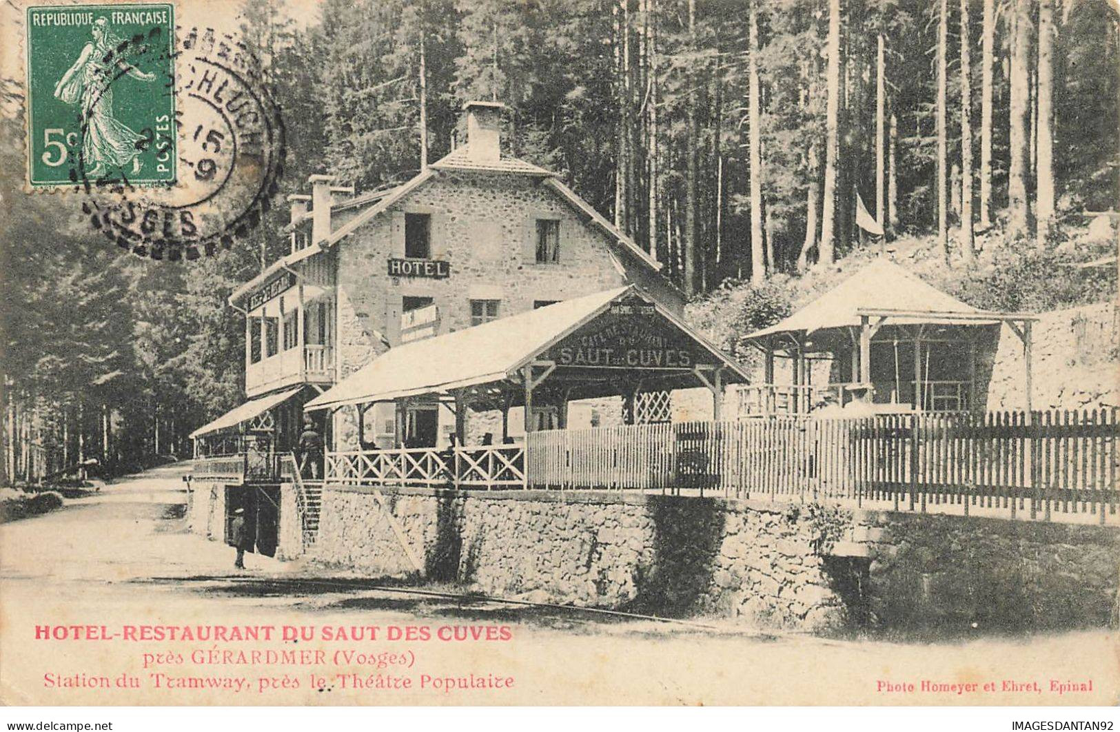 88 GERARDMER AB#MK673 HOTEL RESTAURANT DU SAUT DES CUVES PRES GERARDMER STATION DU TRAMWAY PRES THEATRE POPULAIRE - Gerardmer