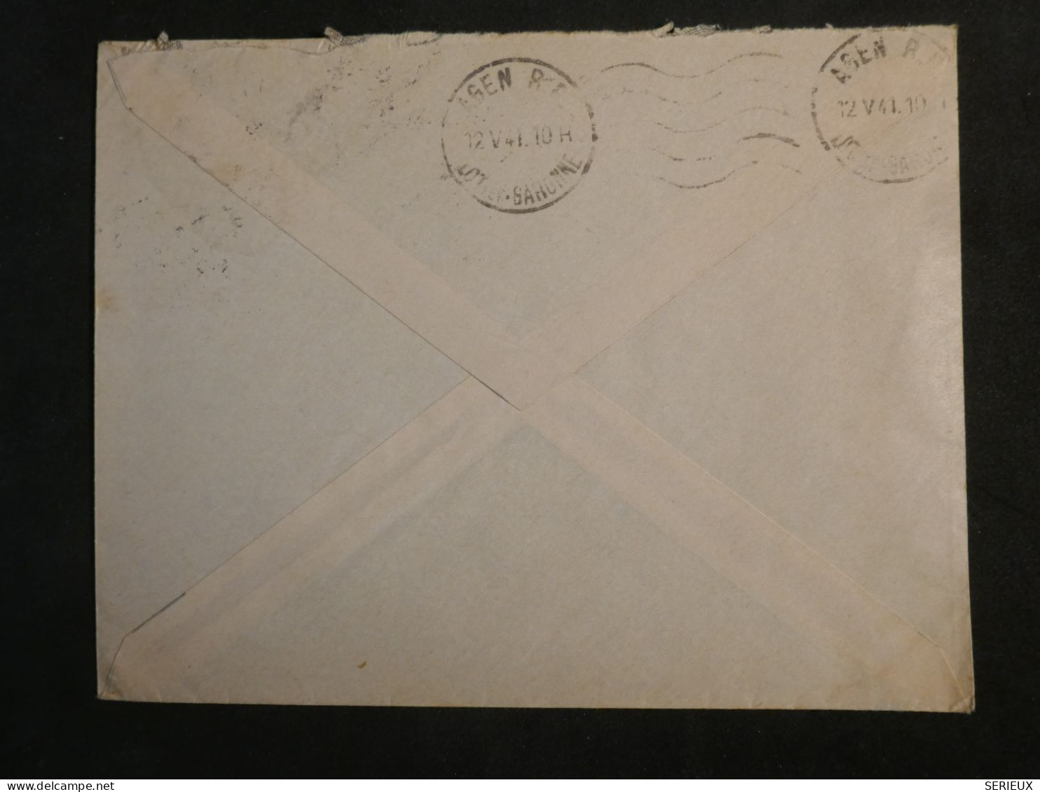 DL0  ALGERIE BELLE LETTRE  1941 NORMAL SUP. ORAN A AGEN  +PAIRE 1F. +AFF.   INTERESSANT+ + - Covers & Documents