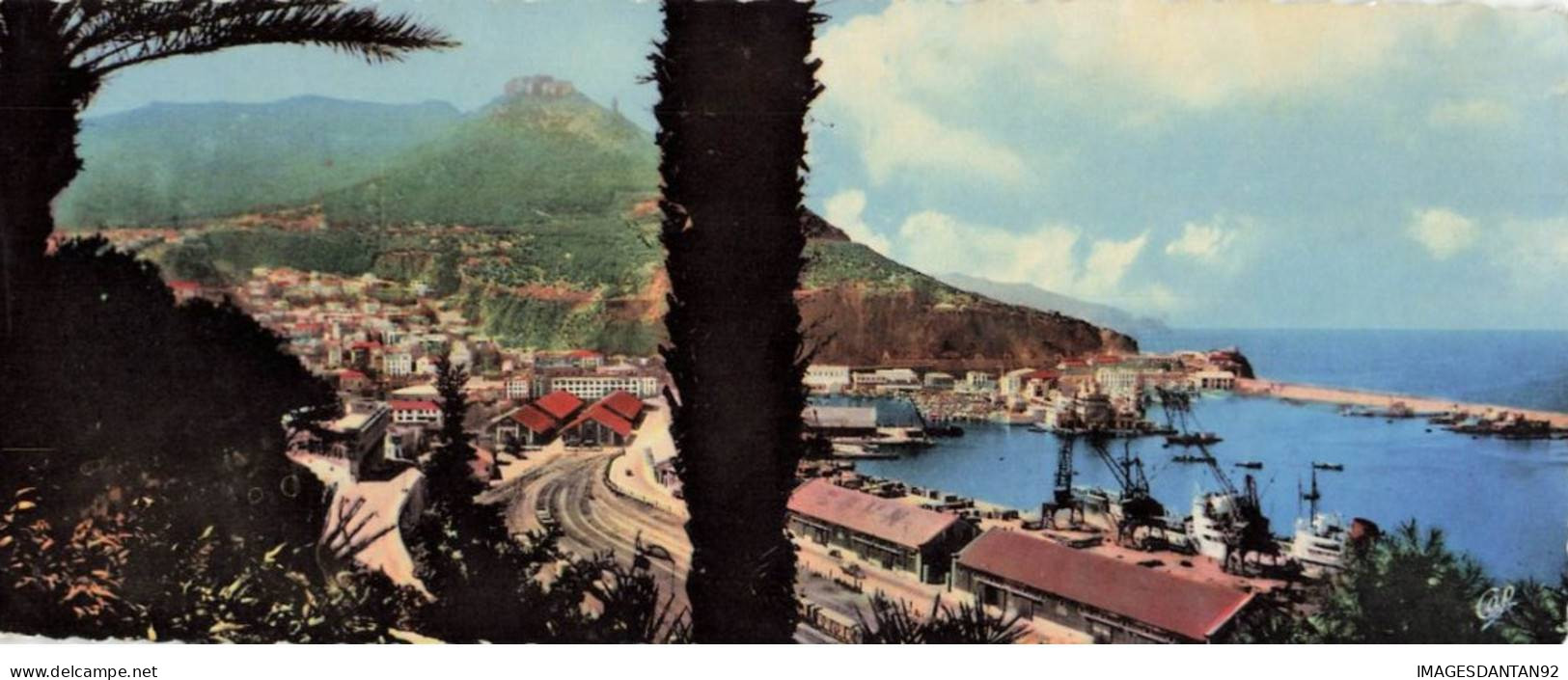 ALGERIE AC#MK222 ORAN LE VIEUX PORT CARTE DOUBLE - Oran