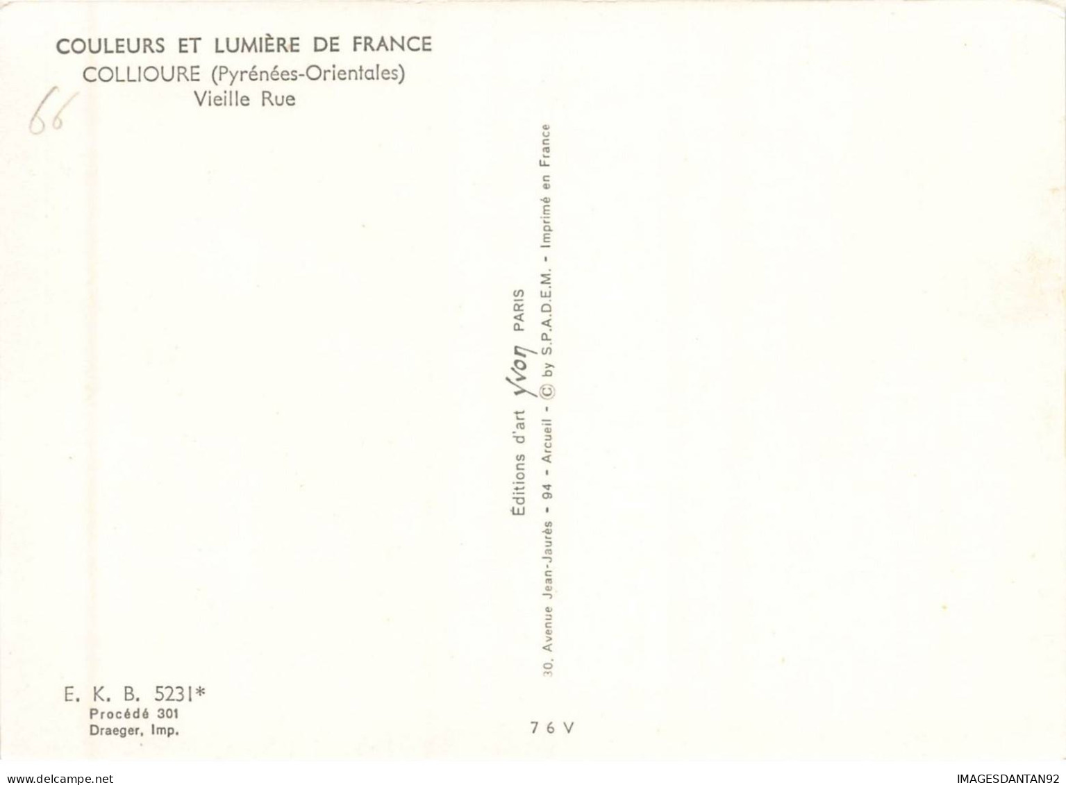66 COLLIOURE AA#DC841 LA VIEILLE RUE - Collioure