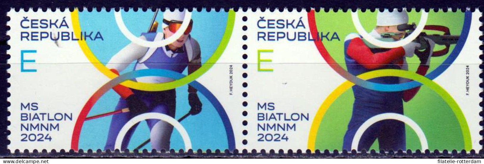 Czech Republic / Tsjechië - Postfris / MNH - Complete Set Biathlon 2024 - Neufs