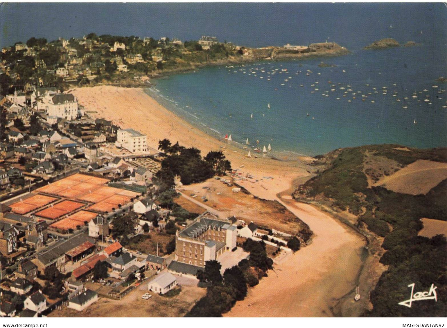 35 SAINT LUNAIRE AE#DC203 VUE GENERALE DE LA VILLE LA PLAGE BATEAUX ET VOILIERS - Saint-Lunaire