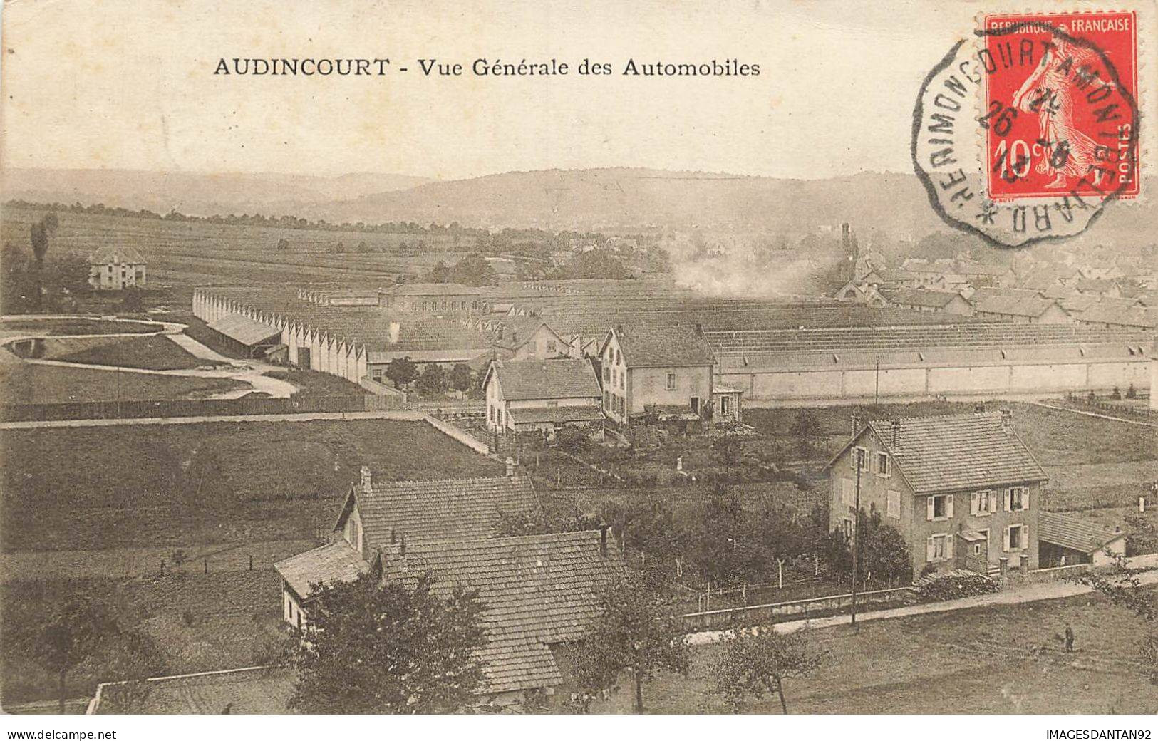 25 AUDINCOURT AD#MK745 VUE GENERALE DES AUTOMOBILES - Other & Unclassified