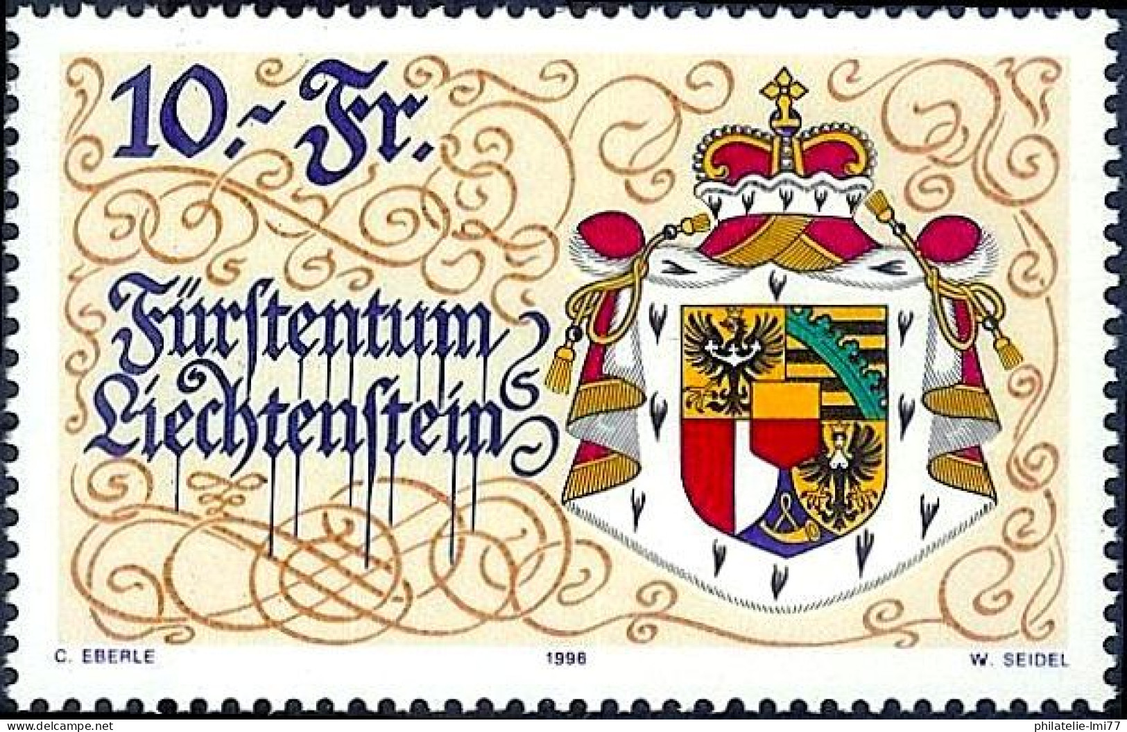Timbre Du Liechtenstein N° 1077 Neuf Sans Charnière - Unused Stamps