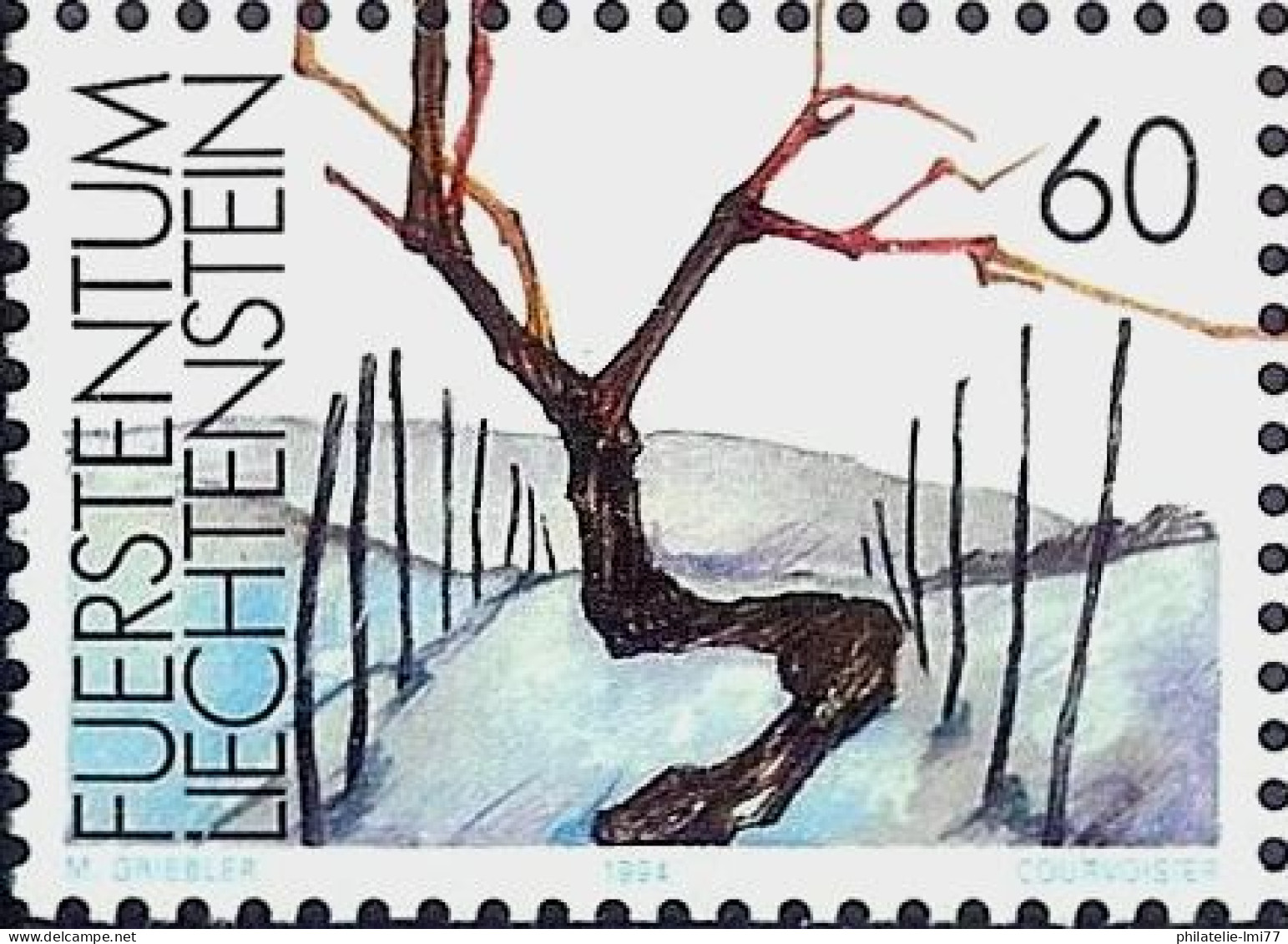 Timbre Du Liechtenstein N° 1033 Neuf Sans Charnière - Neufs