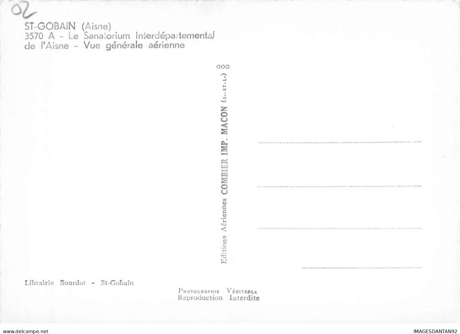 02 ST GOBAIN AD#MK343 LE SANATORIUM INTERDEPARTEMENTAL VUE GENERALE AERIENNE - Other & Unclassified