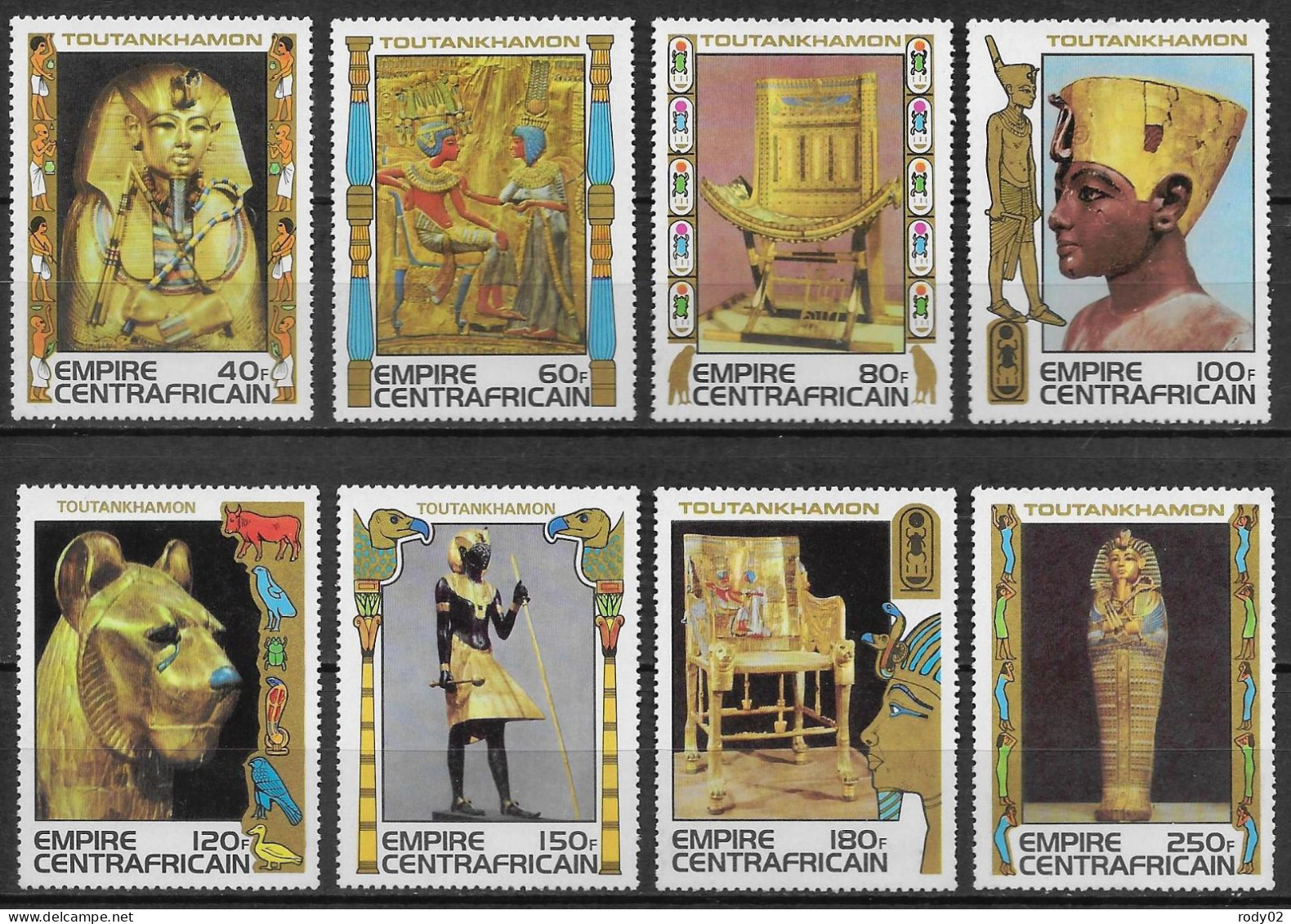 CENTRAFRIQUE - TOUTANKHAMON - N° 354 A 361 - NEUF** MNH - Egyptologie