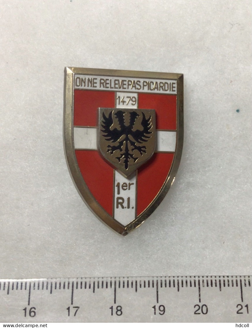 FRANCE INFANTERIE - Insigne 1° R.I. Régiment D’Infanterie  Sans Marquage - 1939-45