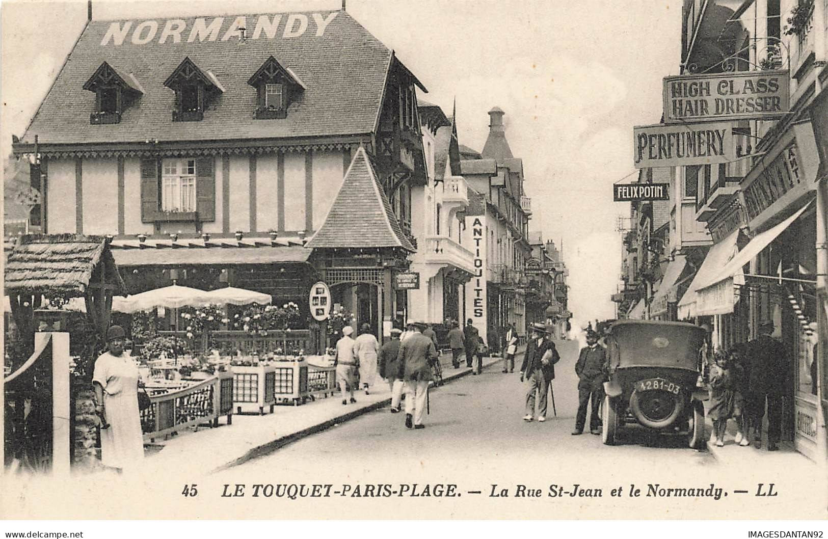 62 LE TOUQUET PARIS PLAGE  AH#AL00573 LA RUE ST JEAN ET LE NORMANDY - Le Touquet