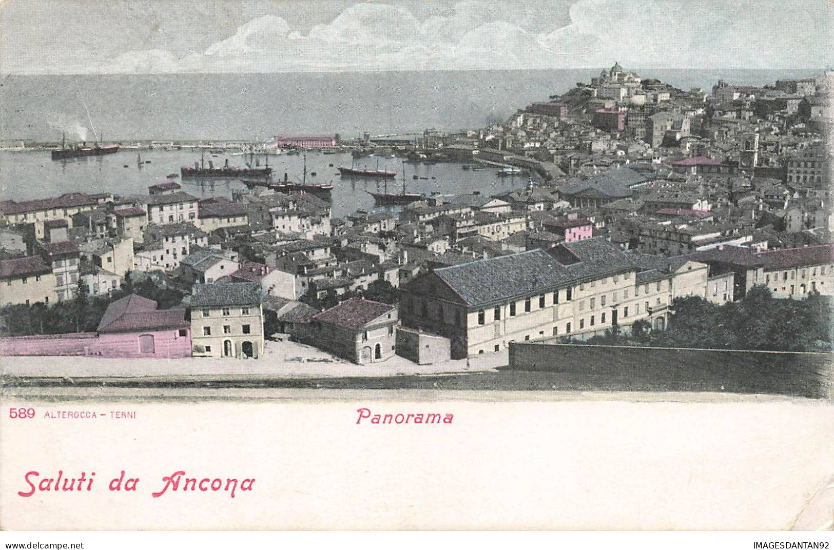 ITALIE AF#DC755 MARCHE ANCONA PANORAMA DE LA VILLE ET DU PORT - Ancona